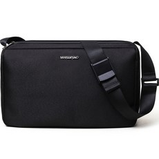 marco polo Bridge 郵差斜揹包 MP4026, 黑色