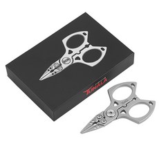 AUTUMNSU 全不銹鋼釣魚剪刀 釣魚鉗 多功能剪線鉗 迷你專用鉗, 1個, 全不銹鋼釣魚鉗【1盒裝】