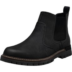 Jouen 저스틴 첼시 부츠 남성 경량 클래식 슬립 온 캐주얼 남성용 124456, 8, 8120a-black, 8120a-black