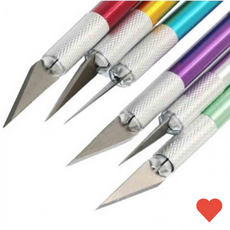 생활선물세트 나이프 칼 스틸 블레이드 공예 가죽 펜 미술, 1개