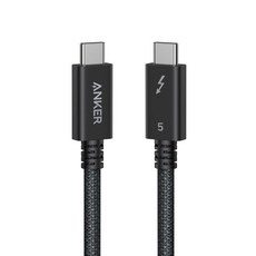 앤커 프라임 썬더볼트5 USB-C to C 240W 80Gbps 케이블, 1개, 블랙, 1m
