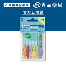 TePe 緹碧 牙間刷 超軟刷毛系列, 1個, 綜合包 6入 (1-6號)