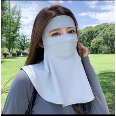 防曬面罩女夏季全臉防紫外線戶外騎行護頸臉基尼遮陽面紗冰絲口罩