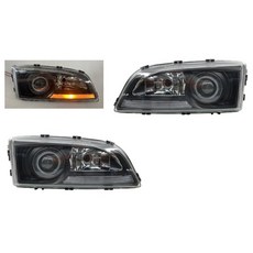 大禾自動車 魚眼 玻璃 黑框大燈 適用 富豪 VOLVO S70 V70 97-01, 1個