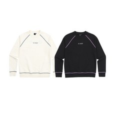 JDX 여성 골프 긴팔 티셔츠 스트레치 심플 필드룩 배색 라글란 맨투맨 2종택1DH2109720