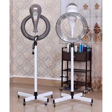 열처리기계 미용 파마 스탠드 열기구 미용실 헤어, 1개, 흰색/세로형 컴퓨터 버전