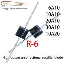 20 개/몫 6A10 정류기 다이오드 R-6, [02] 10A10