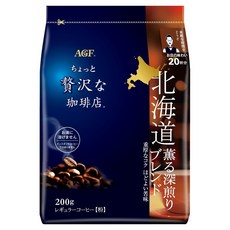 조금호화로운커피숍 홋카이도 향긋한 다크 로스트 블렌드 레귤러 커피, 200g, 1팩, 1개