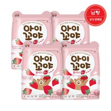 아이꼬야 아기과자 불가리스 요거트볼 딸기 4개, 17g