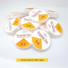 [비즈엔케이] 고탄성 우레탄줄 6종 비즈공예 팔찌만들기 부자재 DIY재료, 1개, 1.0mm(롤)