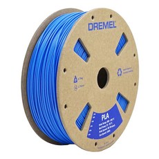 Dremel DigiLab PLA-BLU-01 3D 프린터 필라멘트 지름 1.75mm 스풀 무게 0.75kg 블루 색상 RFID 지원 새로운 포뮬러 및 스풀 당 50%, Dremel DigiLab PLA-BLU-01 3D 프