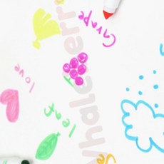 웨일베리5 유아 형광마카 6색 유아문구 아이들선물 미술교구 유아선물 미술용품 유아용, 1개