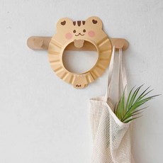 INS韓國 DTD 寶寶浴帽 嬰兒淋浴帽 可調節兒童洗澡帽 護耳帽 小熊防水護髮帽, 1個, 黄色松鼠浴帽