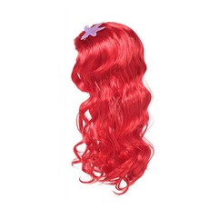 공주가발 이벤트가발 레드 금발 긴머리 통가발 행사가발 파티 촬영소품, A. 레드 가발