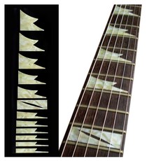 조코모 상어 이빨/에이징 화이트 펄 기타 인레이 스티커 Jockomo Shark Tooth/Aged White Pearl Guitar Inlay Sticker, 숙성된 화이트 펄