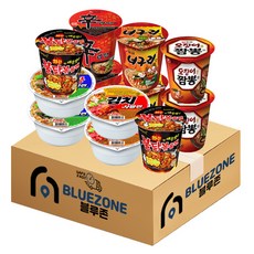 Nongshim 農心 杯麵組 牛肉麵 2入+泡菜拉麵 2入+辛拉麵 2 入+浣熊拉麵 2入+火雞麵 2入+魷魚炒碼麵 2入, 1組