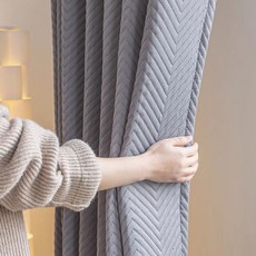 해수비 3중 누빔 방한 커튼 햇빛차단 방풍 방음 패딩 1장