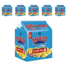 KOIKEYA 湖池屋 洋芋片 馬鈴薯與鹽 5入, 6個, 125g