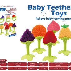智益軟膠動物堆疊高積木 適合6個月以上寶寶, XHY - 204嬰兒出牙玩具, 1套