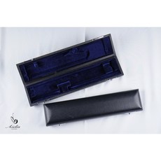 艾笛斯長笛皮革木盒 加厚絨布內裡防碰撞 細纖維不刮傷, 1個, 皮革木盒C尾
