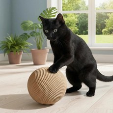 돈던진뮈어캇 고양이 스크래쳐 볼, 1개, 브라운