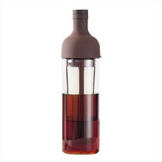 1000ml 콜드 브루 커피 포트 높은 붕규산염 유리 가정용 콜드 브루 병 콜드 브루 과일 차 주전자 가정용과 호환용, 커피색, 1개