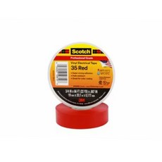 3M 전기 절연 테이프 Scotch 35 20미터 1개입, 빨간색, 2개