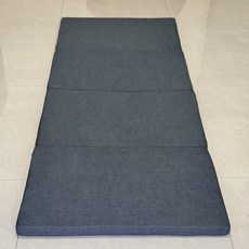 탄탄한 토퍼매트리스 접이식 침대 바닥 원룸 좋은 단단한 접는 1인용 싱글 수면매트, 70x200x8cm, 진회색
