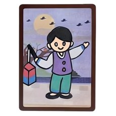 초등 전통민속놀이 액자만들기 스톤아트세트 10인 리폼미술 학교기관 꾸미기놀이, 1개, 액자4_청사초롱_10인