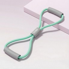 8자 튜빙밴드 어깨 스트레칭 홈트 요가 팔뚝살 운동 20lb, 1개, 녹색