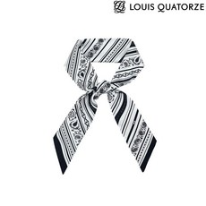 루이까또즈 2ESB962BL 린트라 쁘띠 방도 실크 스카프 블랙 260602