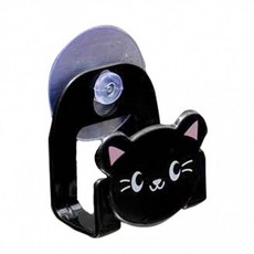 블랙카우 미니 흡착식 거치대 주방 욕실 수세미 틈새 홀더, 3큐트멀티홀더-블랙