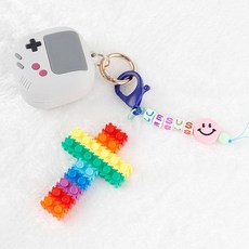 유니아트 유니블럭 십자가 키링 만들기, 상세페이지 참조, 1개