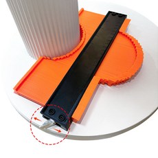 Garrl 윤곽 게이지 250mm*132mm 프로파일 도구 불규칙한 모양 복제 DIY 목공 건설 따기 조정 가능한 자물쇠 와 눈금자 포함, 1개