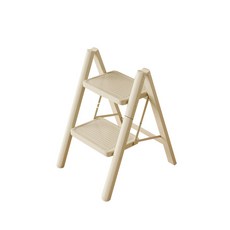 [스마트박스]가정용 접이식 작은사다리 실내 다용도 안전 미끄럼방지 페달 가정용 사다리, 화이트, 1개