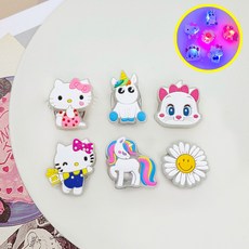 비츠톡톡 LED 야광 고양이 유니콘 곰돌이 파츠 6개세트