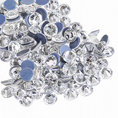 Beadsland(비즈랜드)핫픽스 라인석 공예 의류 DIY 장식용 플랫 백 크리스탈 라인석, 1440개, 크리스탈,SS12,3.0-3.2mm