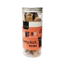 達達寵物 帕米爾 極鮮凍乾 (柳葉魚/鴨柳條/牛肉/鹿肉/雞腿肉) 貓咪凍乾 狗凍乾 貓零食 狗零食, 1個, 櫻桃鴨柳