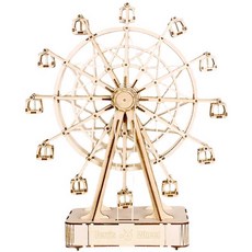 하트 대관람차 입체 핸드메이드 움직이는 목재퍼즐 회전, A. 대형 오르골 자동