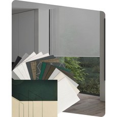 율락스 모터 구동 태양광 차단 커튼 원격 제어 스마트 블라인드 알렉사 호환 방염 롤러 셔드 윈도우용 가정 사무실용 패브릭 샘플 (다색)