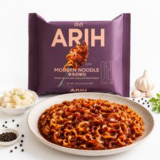 ARIH 寬拌麵 黑胡椒辣炒年糕 140g, 4包
