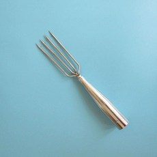 낚시 작살 미꾸라지 통발 물고기 붕어살림망 겨우살이, 4개 이빨 15cm 소형 손잡이 포함