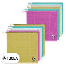 송월타월 스누피 컬러풀 리본고리 핸드타월, 랜덤 발송, 130개