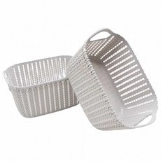 라탄 수납 박스 회색 다용도정리함 다용도수납함 펜트리정리함 소품수납함 펜트리수납함 장난감정리함 도서, 개, 단일상품1