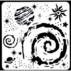 RUTIS 宇宙星空造型模板 (Stencil), 1個, ST-CU1-0068