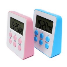 電子計時器，正數倒數計時，可站立，廚房計時器，附磁鐵【GF282】, 【A】白色, 1個