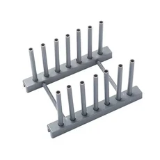 주방 접시 선반 냄비 뚜껑 보관 플레이트 숟가락 랙 요리 평평한 바닥 탈착식 공간 절약 1PC, 01 CHINA, 01 gray