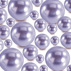 YULYNJQ 꽃병 필러 비즈 300피스 로열 블루 플로팅 비즈 센터피스 꽃병용 인조 진주 플로팅 캔들 웨딩 테이블 생일 테마 파티 홈 데코 메이크업 브러시 비즈 구멍 없음(, 300 Pieces, 라이트 퍼플