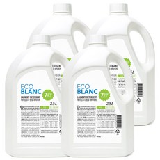 에코블랑 베이킹소다 세탁세제 무향, 2.5L, 4개