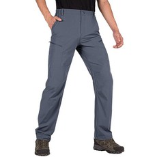 Shallowlulu 남성용 카고 하이킹 팬츠 빠른 건조 경량 방수 통기성 작업 바지 멀티 포켓 포함 그래파이트 블루